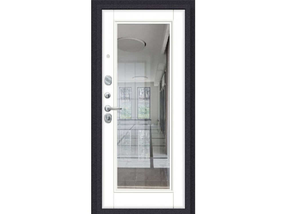 Дверь входная Porta R-3 4/П61 Graphite Pro/Super White R/Лунный камень