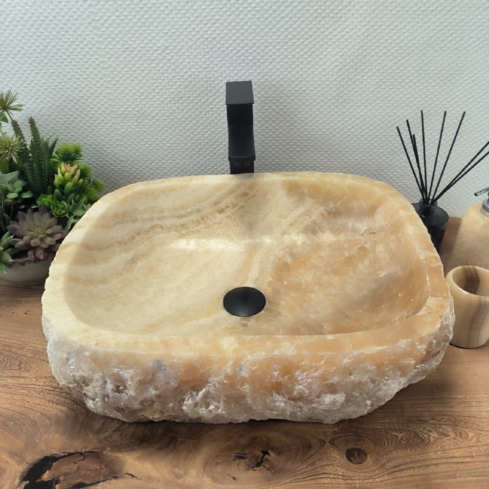 Раковина из оникса Erozy Yellow EO-62560 51*42*15 0099