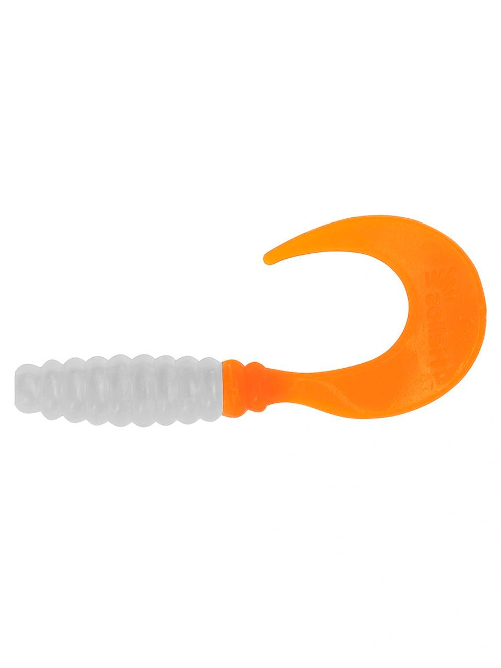 Твистер несъедобный Helios Credo 3,35"/8,5 см White & Green 100шт. (HS-11-016-N)