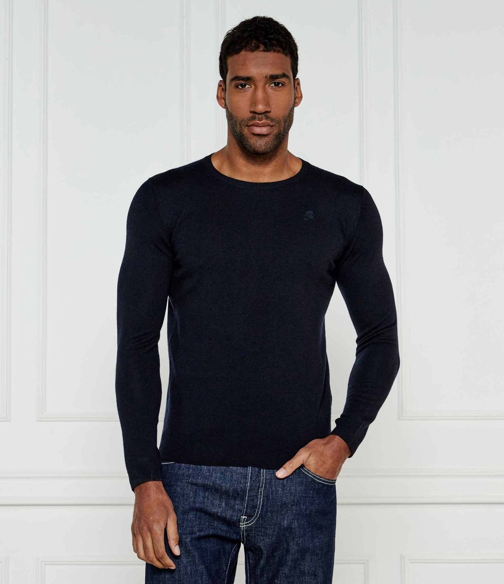 Шерстяной свитер Karl Lagerfeld - темно-синий(655000 544399)