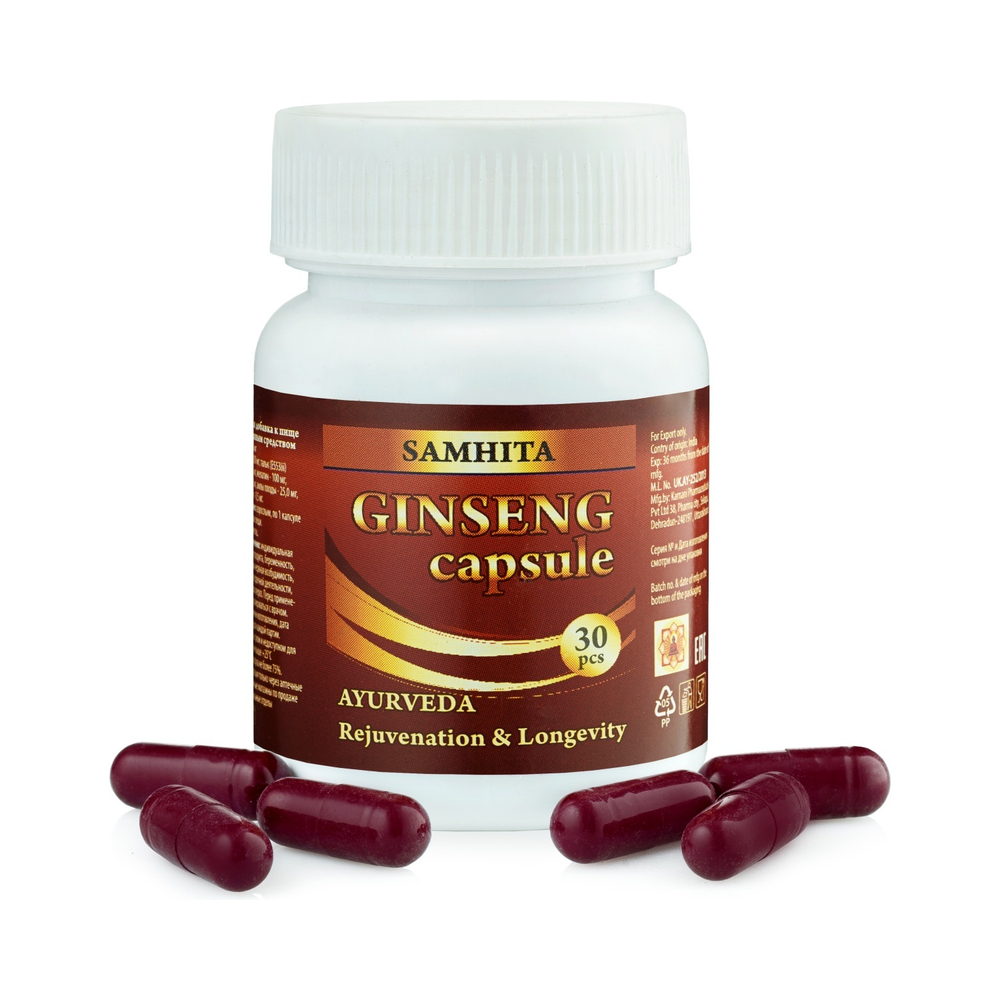 БАД Samhita Женьшень Ginseng 30 капс