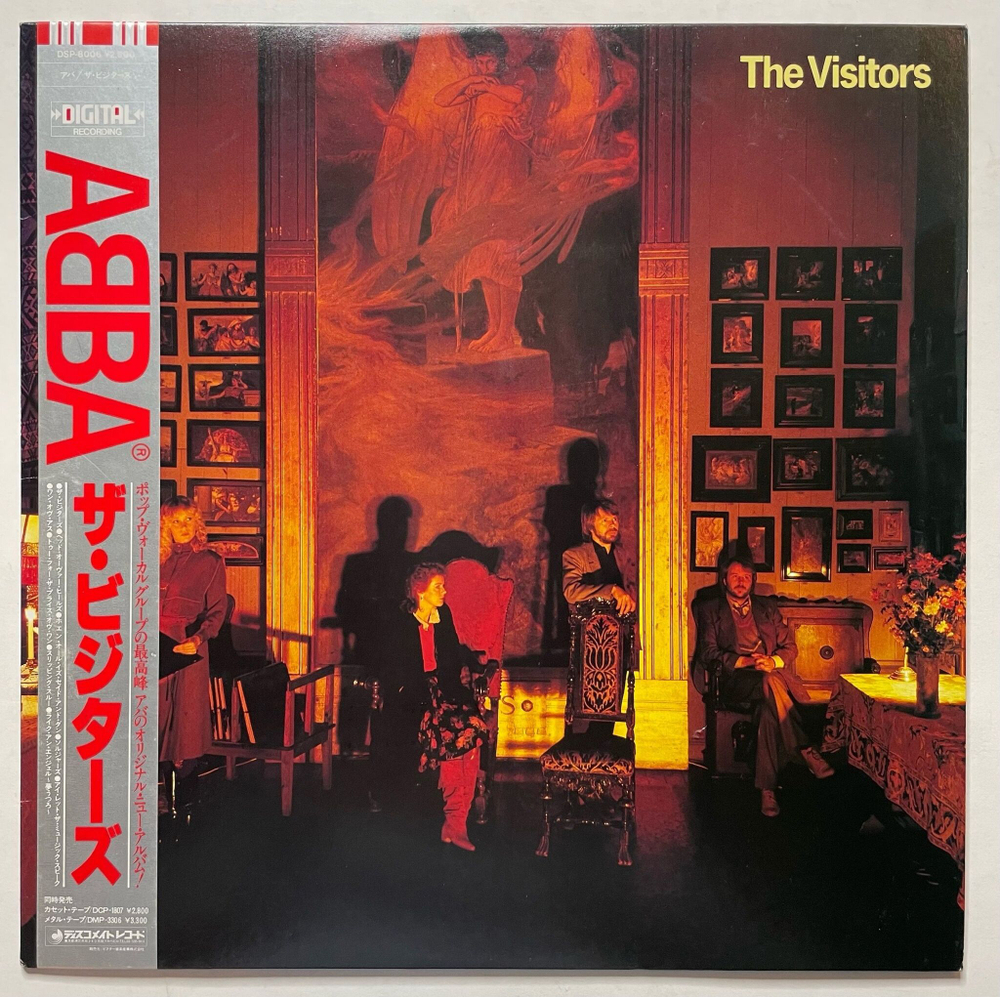 Винтажная виниловая пластинка LP ABBA The Visitors (Japan 1981) (Obi)