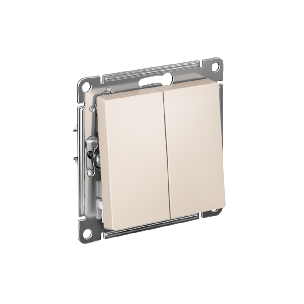 Переключатель перекрестный 2-кл. AtlasDesign 2хсх.7 10АХ механизм беж. SE ATN000273 Переключатель перекрестный 2-кл. AtlasDesign 2хсх.7 10АХ механизм беж. SE ATN000273