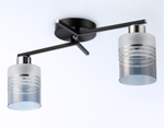 TR303211/2 BK/CH/SM/FR черный/хром/дымчатый/белый матовый E27*2 max 60W 500*170*200