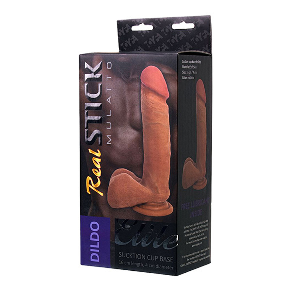 Фаллоимитатор-мулат 21см ToyFa RealStick Elite Mulatto 982102