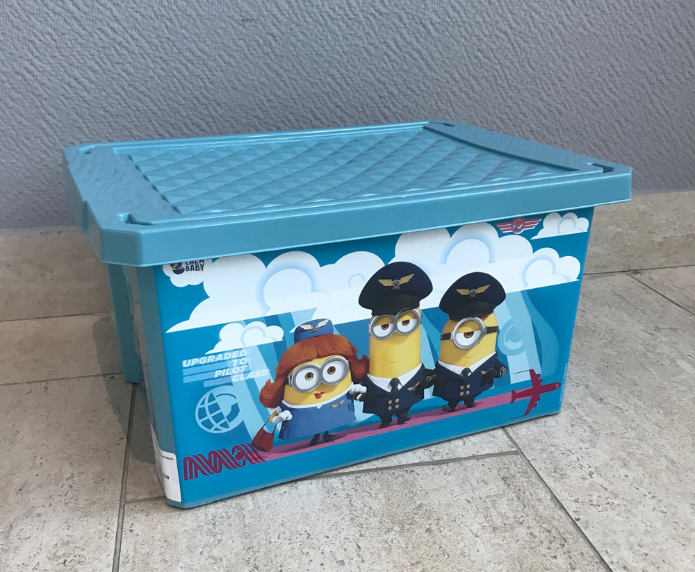 Ящик Lalababy Миньоны 17л джинсовый LA106411046