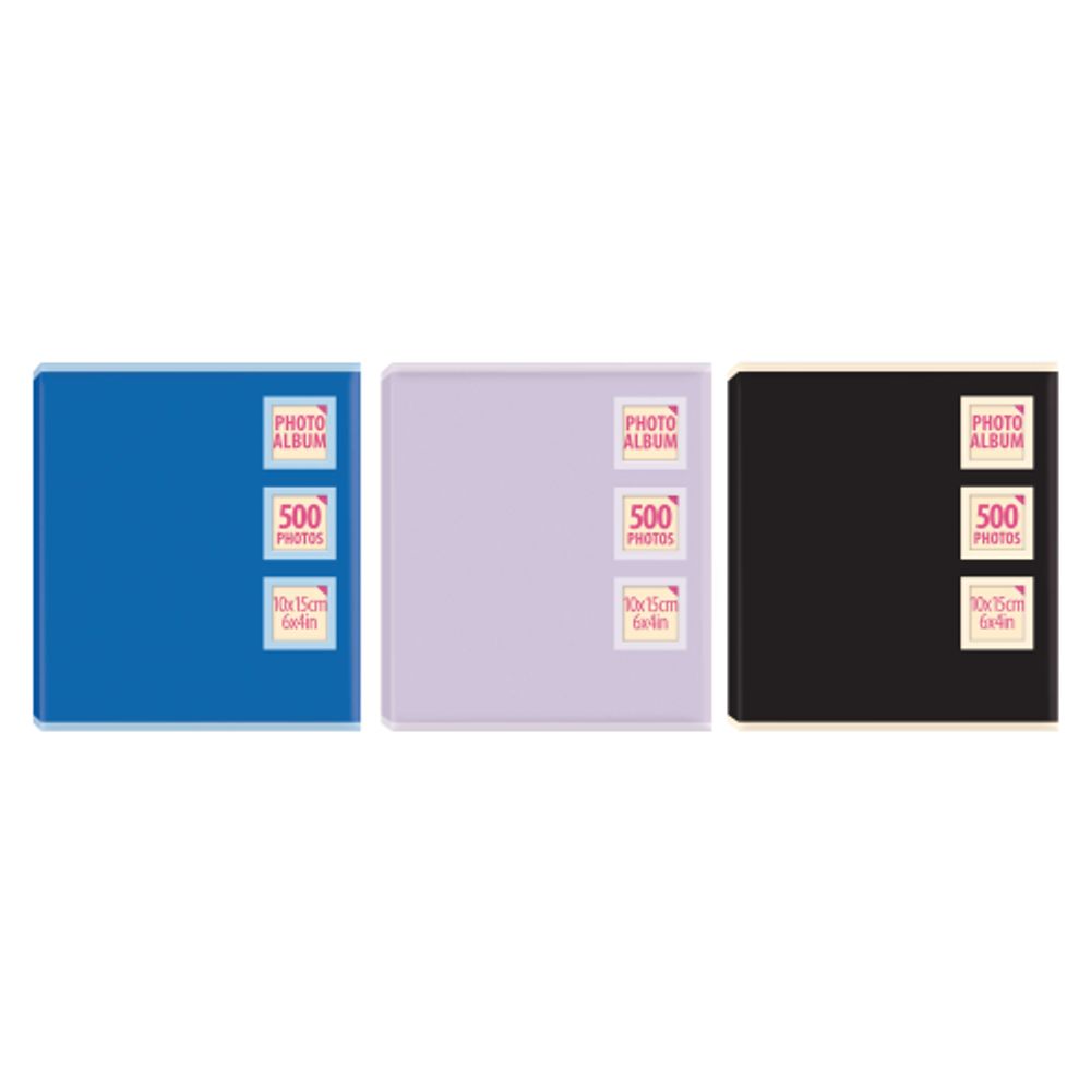 Innova Q4505292 Фотоальбом в ассортименте (3 дизайна) 500 фото 10*15 Однотонные фотоальбомы , карма | Innova