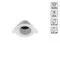 370999 WIR NT25 000 белый Светильник встраиваемый IP20 GU10 50W 220-240V MORUS