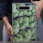 Доска разделочная 37*23*1,2см пластиковая "Тропики" Satoshi