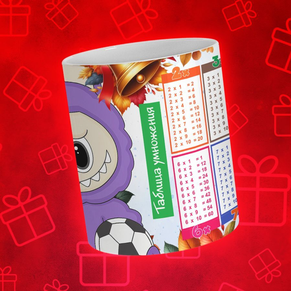 Лабубу с таблицей умножения