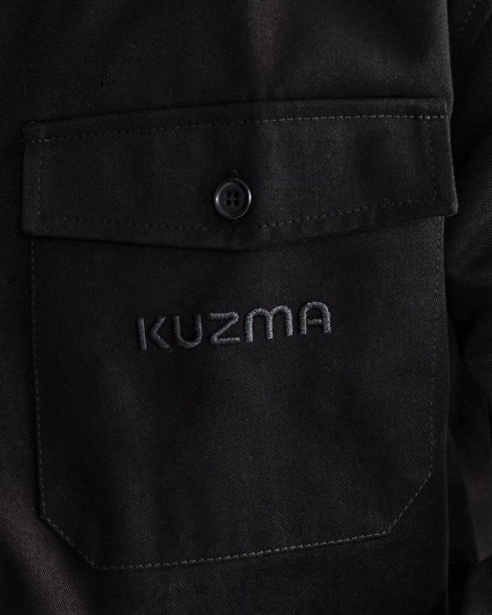 Рубашка Kuzma Оверширт Начало Твил Черная
