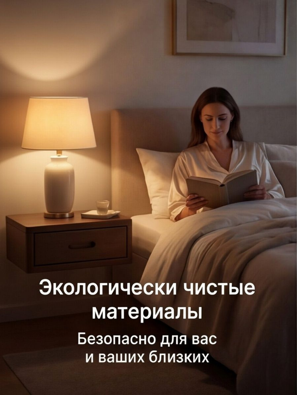 Тумба прикроватная, 47х29х15, Мелания, подвесная, с ящиком, коричневый, массив березы, Dipriz