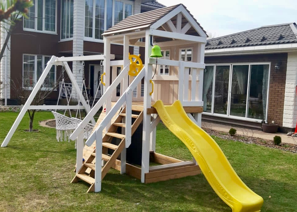 Детский домик с качелями "Прованс"