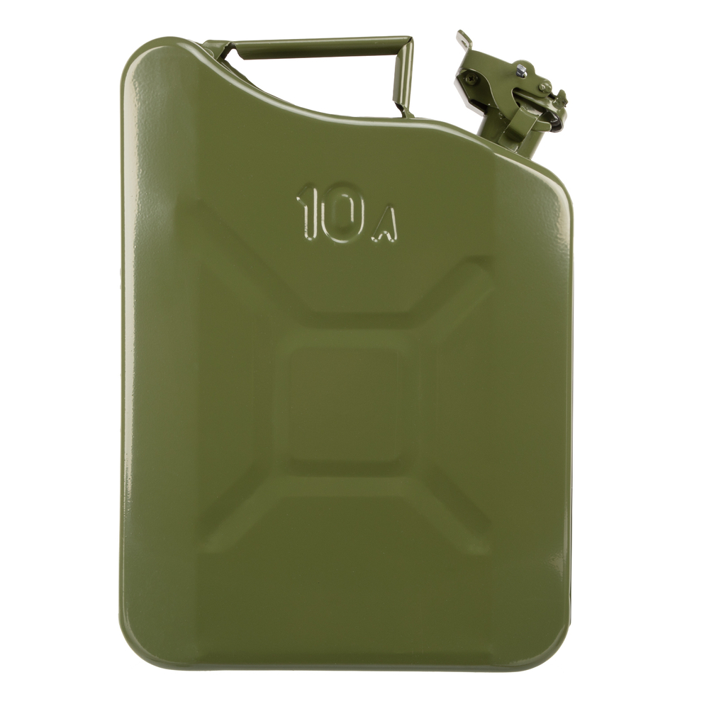 Канистра для топлива, металлическая, толщина стенок 0,8мм, 10 литров