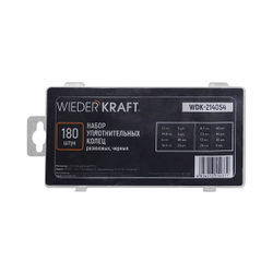 WDK-214054 Набор уплотнительных колец резиновых, черные, 180 шт.