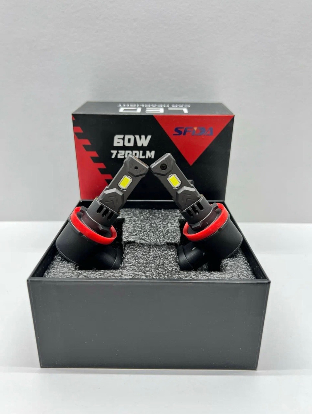 H11 / Автомобильные светодиодные лампы, H11, 120W, 7200 LM, 12 вольт, SFIDA LED V19, Cфида Девятнадцать, TG (2 шт. / комплект)