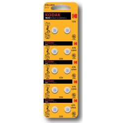 Батарейки Kodak AG13 LR1154, LR44 [KAG13-10] MAX Button Cell
