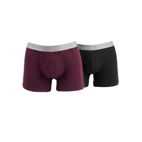 Набор мужских трусов боксеров 2в1 (баклажановые, черные) Tom Tailor 70249/6061 728