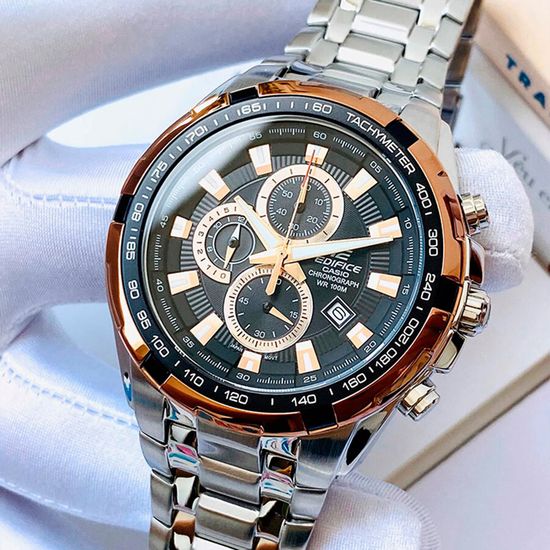 Мужские кварцевые наручные часы с хронографом Casio EF-539D-1A5