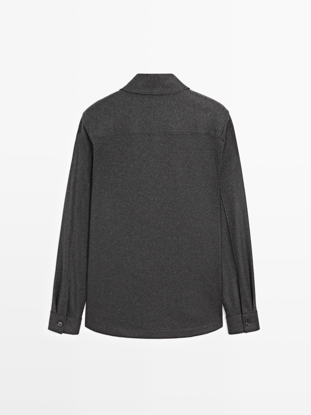 Massimo Dutti Куртка-рубашка с карманами, серый