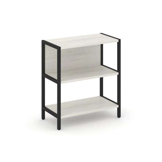 Shelf System Односекционный стеллаж двухярусный SN.STM-211 Дуб Наварра/Металл Черный 810*400*879