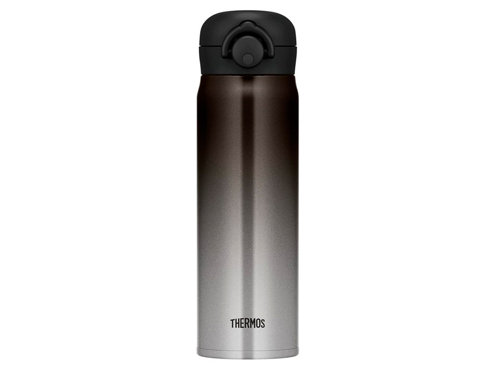 Термос для напитков (термокружка) THERMOS JNR-502 LTD BKG 0.5L, нержавеющая сталь, откидной механизм, чёрный