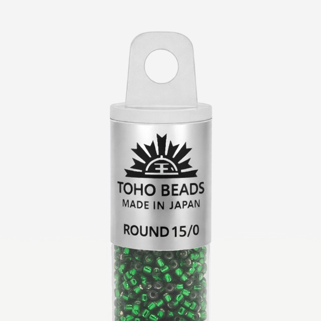 Японский бисер TOHO Round 15/0 (№36), с внутренним серебрением, прозрачный