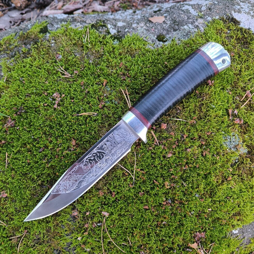 Нож НС-61 Иремель, алюминиевые вставки (Златоуст)