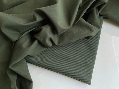 ТЕМНО-ЗЕЛЕНЫЙ - Кашкорсе с лайкрой, компакт пенье (КРВ691 Олеся)