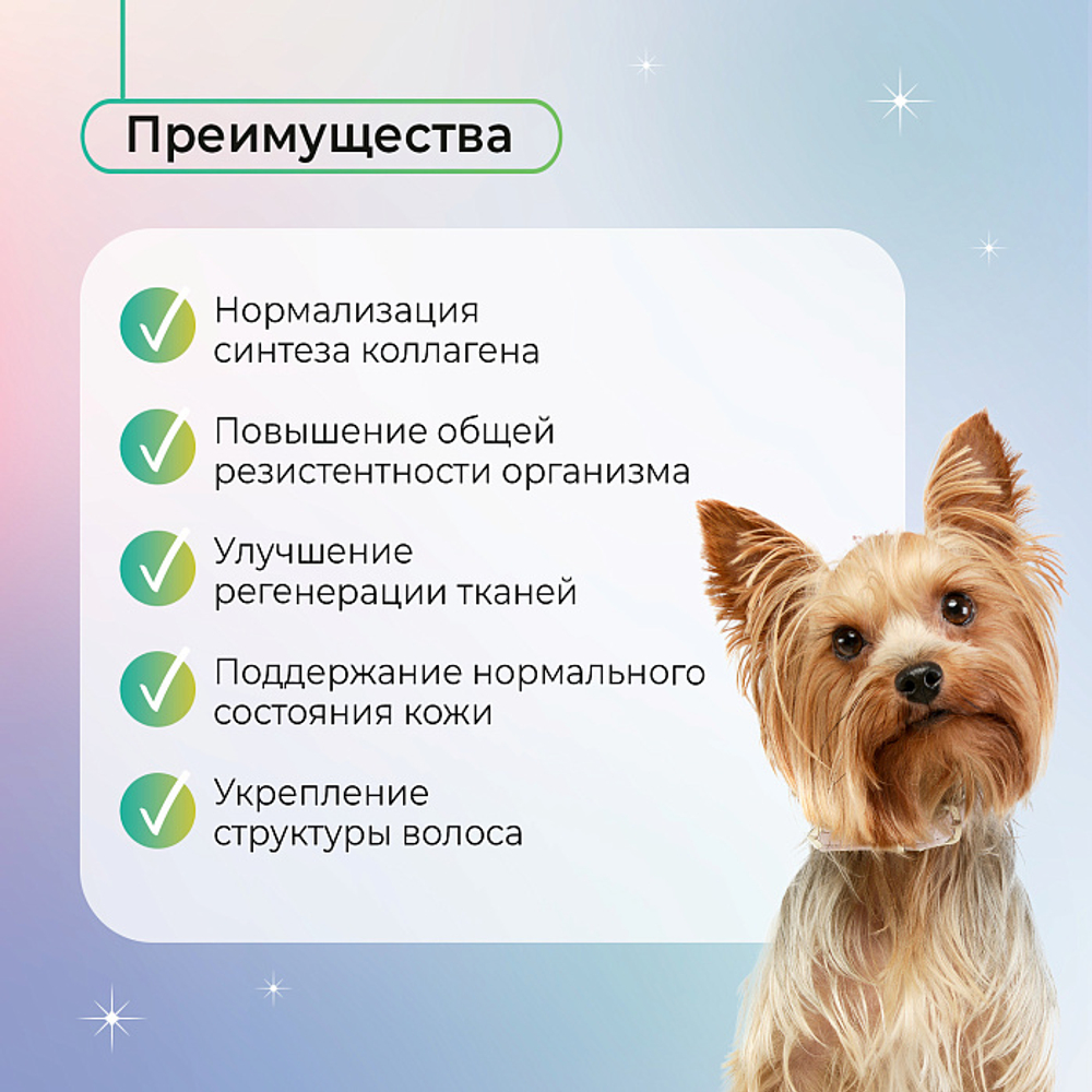 Функциональное лакомство Favet MultivitaminDog Soft Chews для кожи и шерсти для собак, 120г