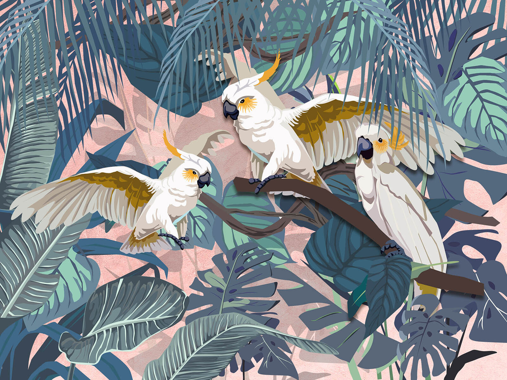 Дизайнерские обои Wall Street Green Tropez