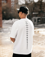 Футболка свободного кроя, белый, размер XL