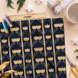 Ткань премиум таффета цветочный орнамент