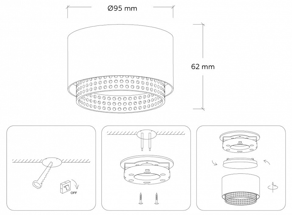 Накладной светильник Ambrella Light TN TN71271