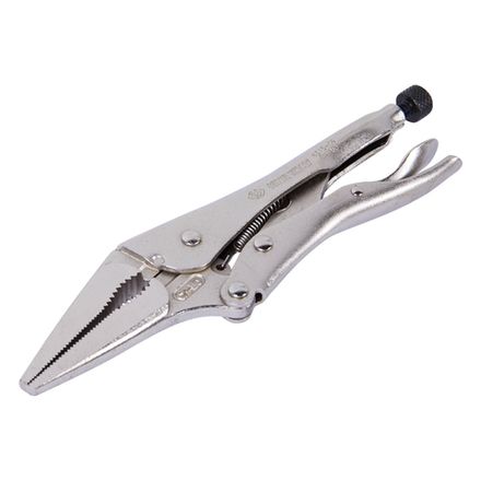 Цена на KING TONY (6315-09) Зажим с фиксатором 221 мм, тонконосый