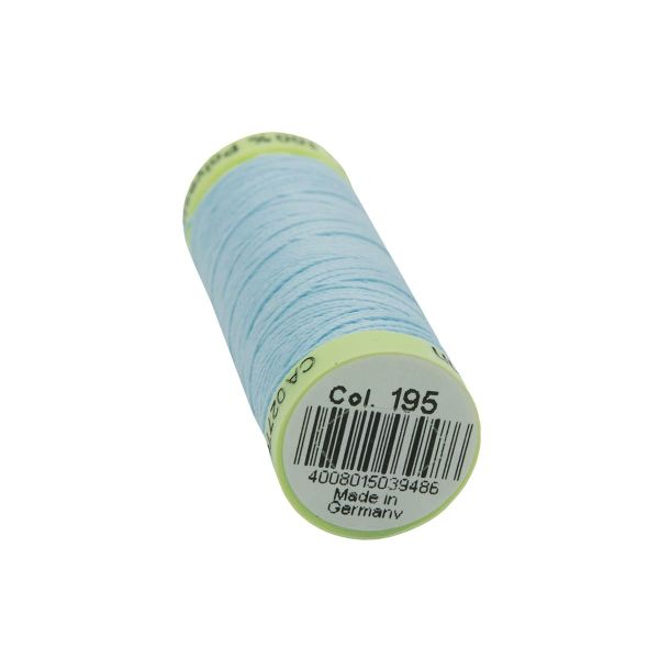 Нитки отделочные Gutermann Top Stitch 30 (30 метров), 5 кат. | 195 голубой лед
