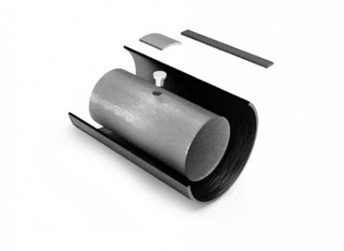 Комплект изоляции стыка тип №2 Муфта 57/125 (Муфта термоусадочная и пенопакет монтажный)