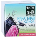 Крем для лица ЧИСТАЯ ЛИНИЯ ночной Идеальная кожа Для всех типов кожи 45мл