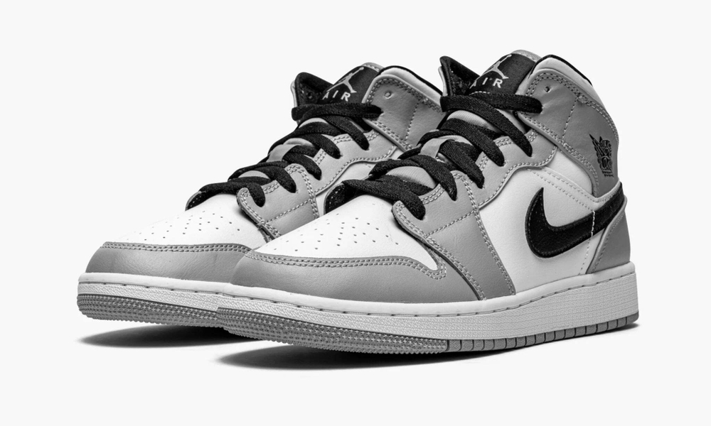 Air Jordan 1 Mid GS "Light Smoke Grey"