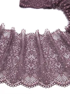 03-170  Кружево эластичное 22 см, крокус