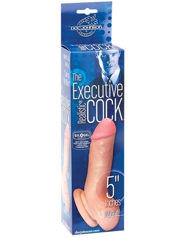 Реалистичный фаллоимитатор на присоске EXECUTIVE