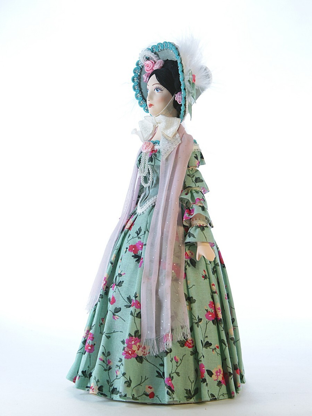 Кукла коллекционная Дама в светском костюме 19 века