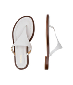 Кожаные вьетнамки DANIELLA Michael Kors - белый(40S4DNFS1L)