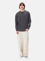 Лонгслив Яндекс Garment Dyed графитовый