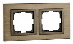 Рамка на 2 поста Mono Electric Style Aluminium 107-810000-161