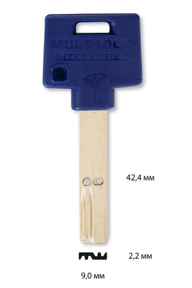 Заготовка вертикального ключа 10445 MUL-T-LOCK 206S PLUS