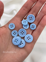 Пуговицы на прокол небесно-голубые