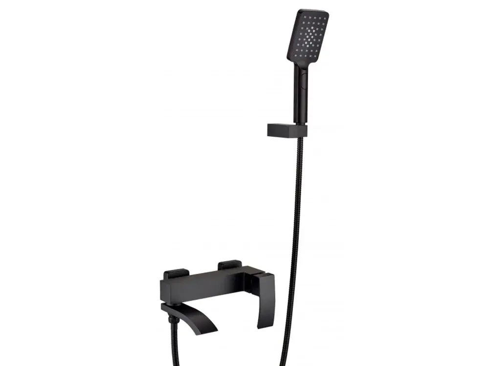 Смеситель для ванны с ручным душем RIMERO RM3207BL (Черный матовый)