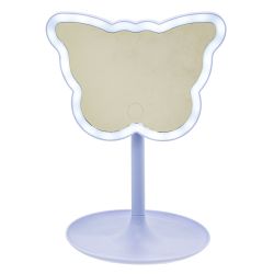 GAEM Зеркало настольное (подсветка, 3xААА не прилаг), L17 W15 H26 см