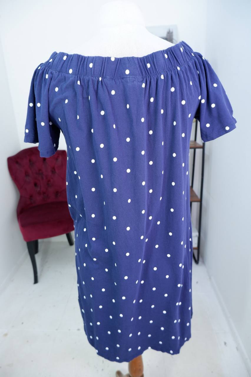 Платье H&M в милый горошек, маркировка S, визуально 44 размер